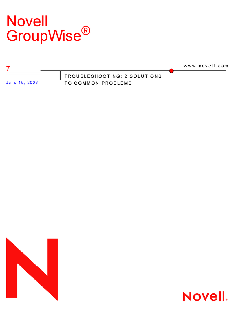 Novell GROUPWISE 7 - TROUBLESHOOTING 2 User manual