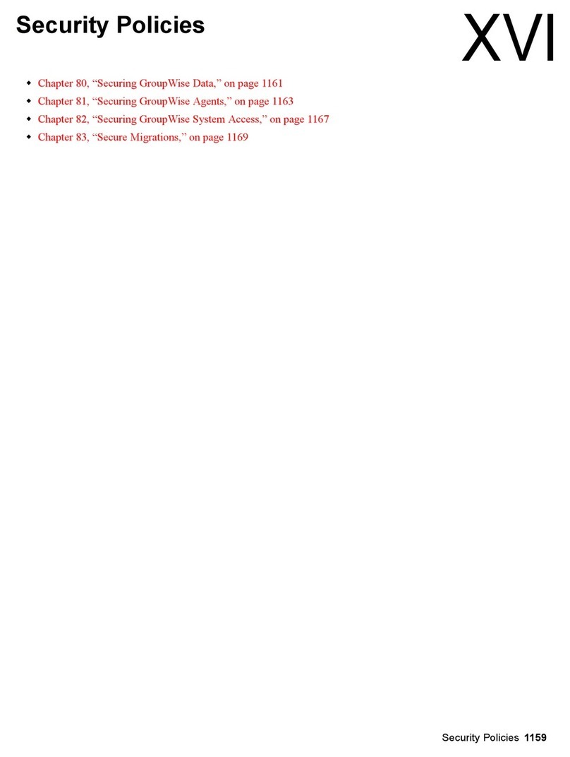 Novell GROUPWISE 7 - SECURITY POLICIES manual Novell GROUPWISE 7 - SECURITY POLICIES manual