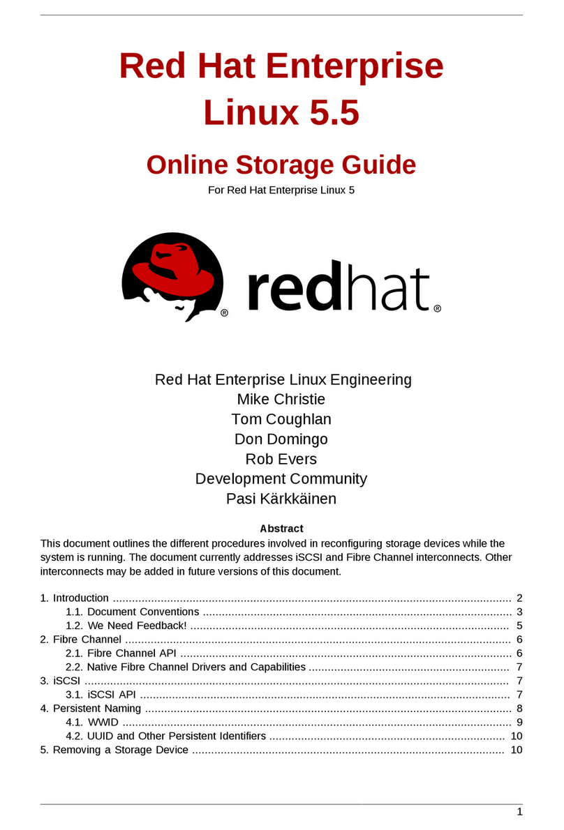 Red Hat ENTERPRISE LINUX 5.5 - S 2010 User manual