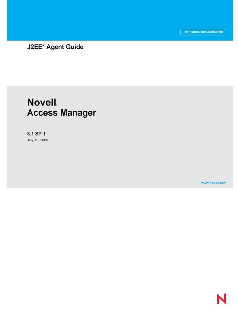 Novell ACCESS MANAGER 3.1 SP1 - AGENT GUIDE User manual