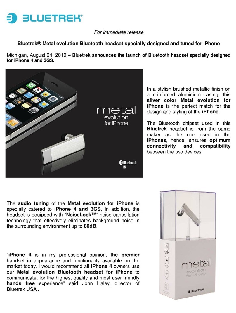 BlueTrek METAL - RELEASE manual