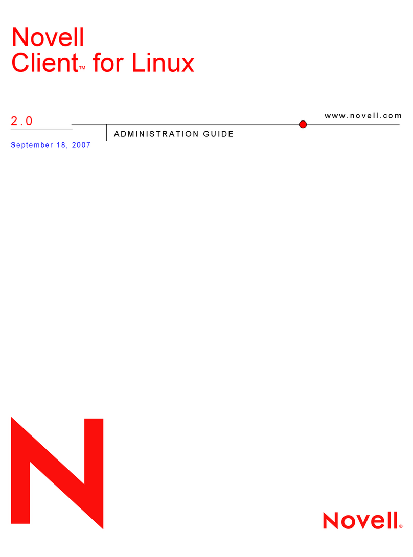 Novell CLIENT FOR LINUX 2.0 User manual