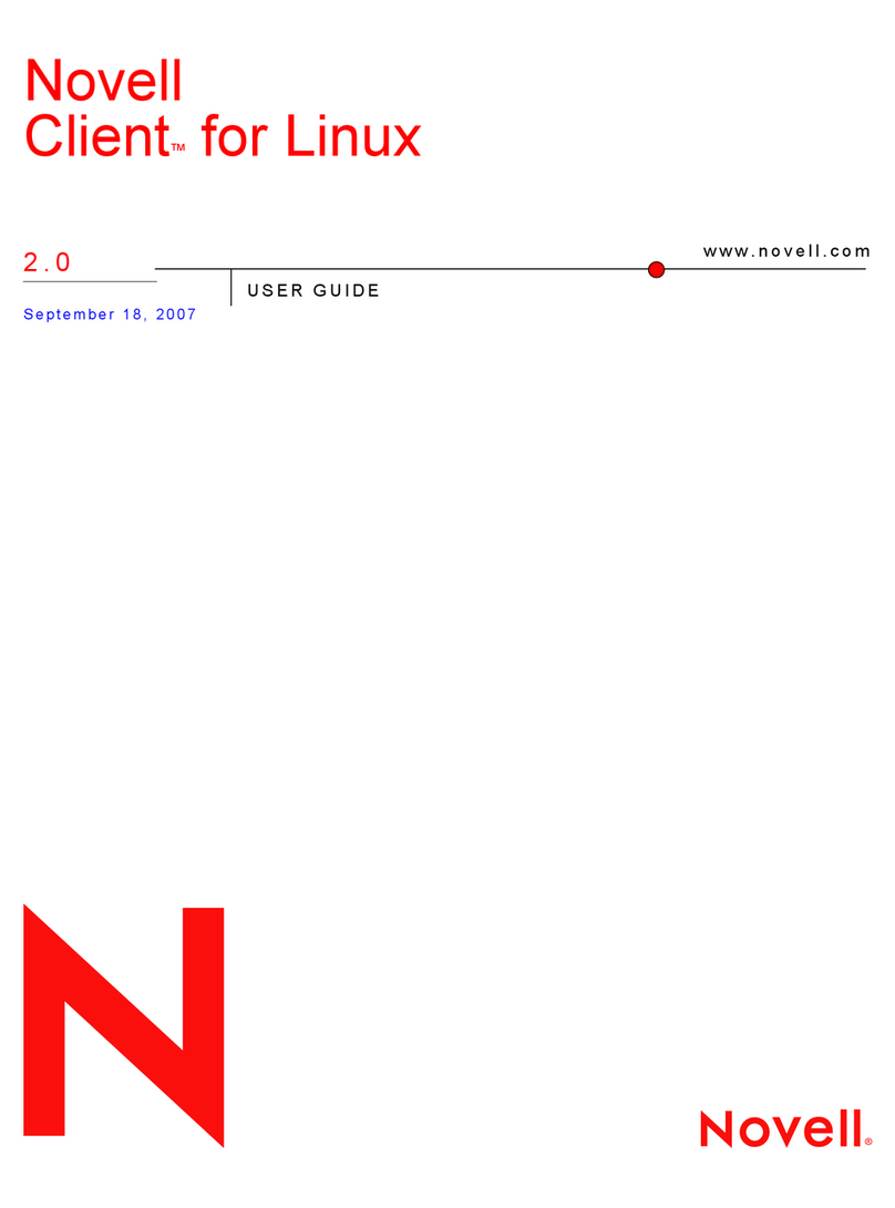 Novell CLIENT FOR LINUX 2.0 manual