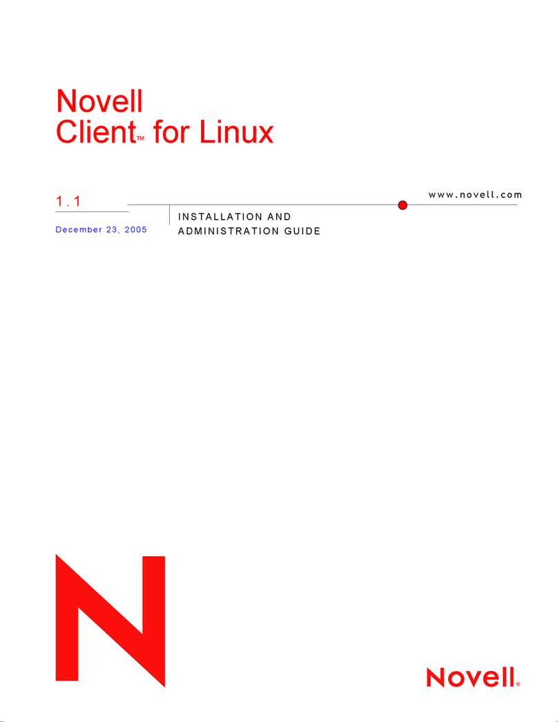 Novell CLIENT FOR LINUX 1.1 Instruction Manual