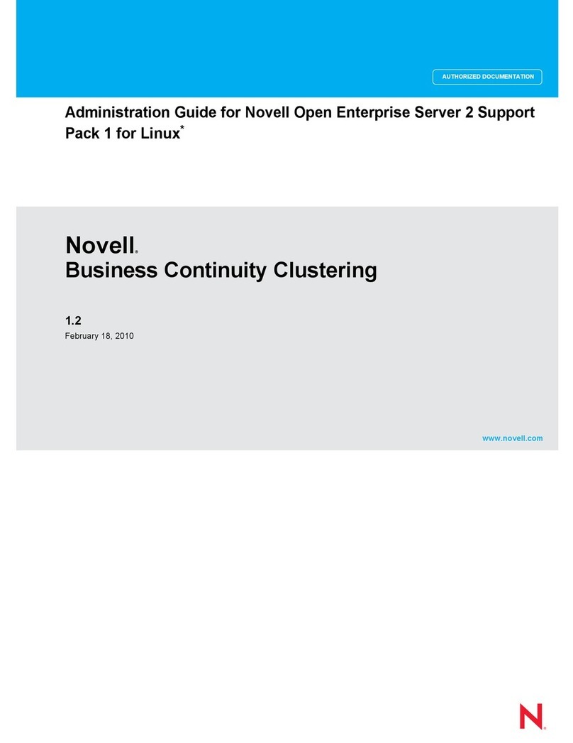 Novell BUSINESS CONTINUITY CLUSTERING 1.2 -... Administration guide
