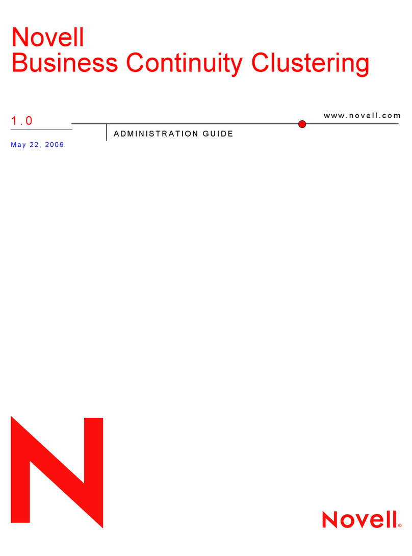 Novell BUSINESS CONTINUITY CLUSTERING 1.0 -... User manual