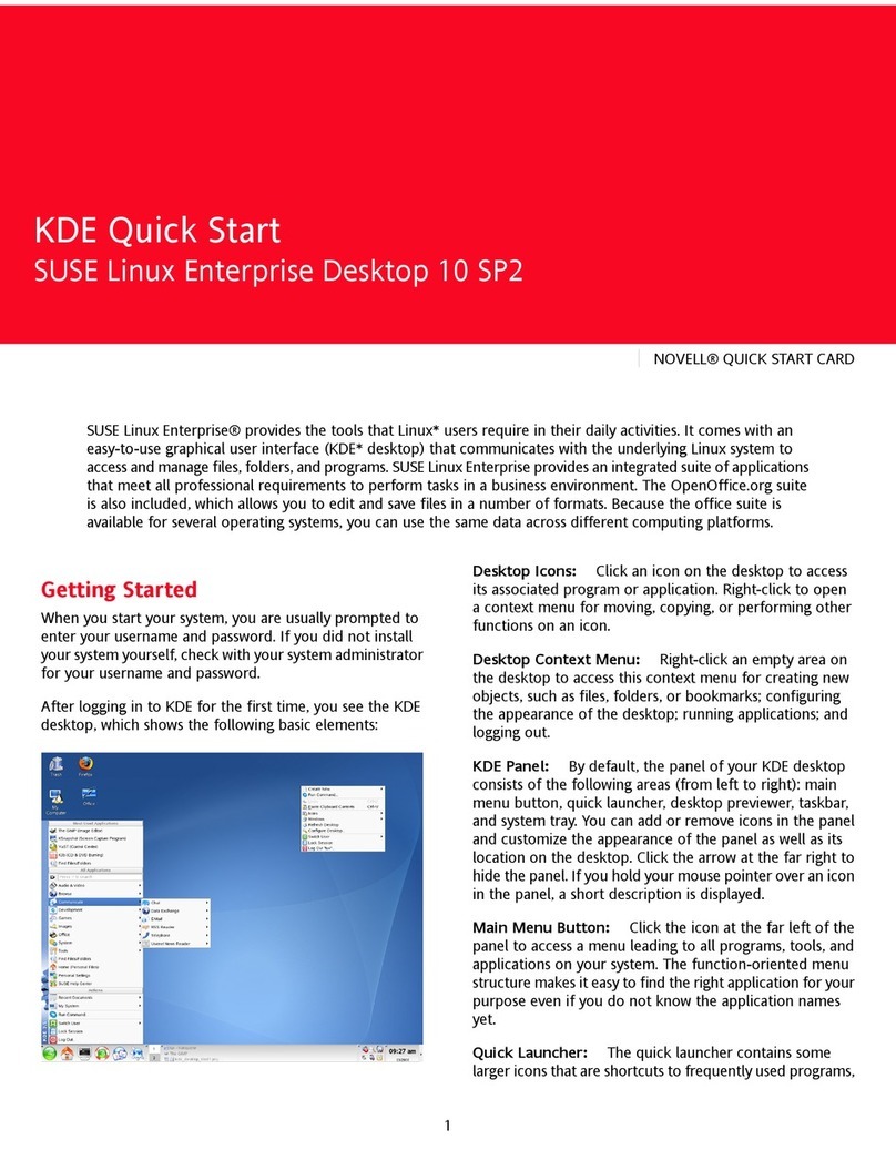 Novell LINUX ENTERPRISE DESKTOP 10 SP2 quick guide