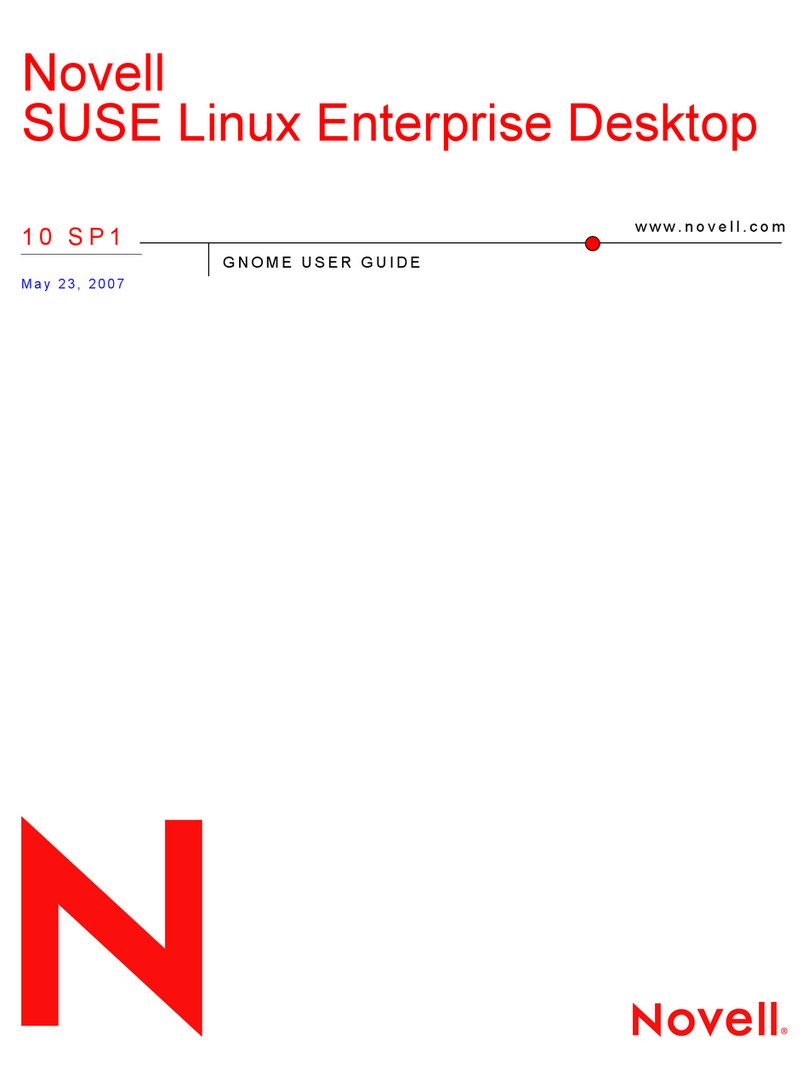 Novell LINUX ENTERPRISE DESKTOP 10 SP1 - GNOME... User manual Novell LINUX ENTERPRISE DESKTOP 10 SP1 - GNOME... User manual