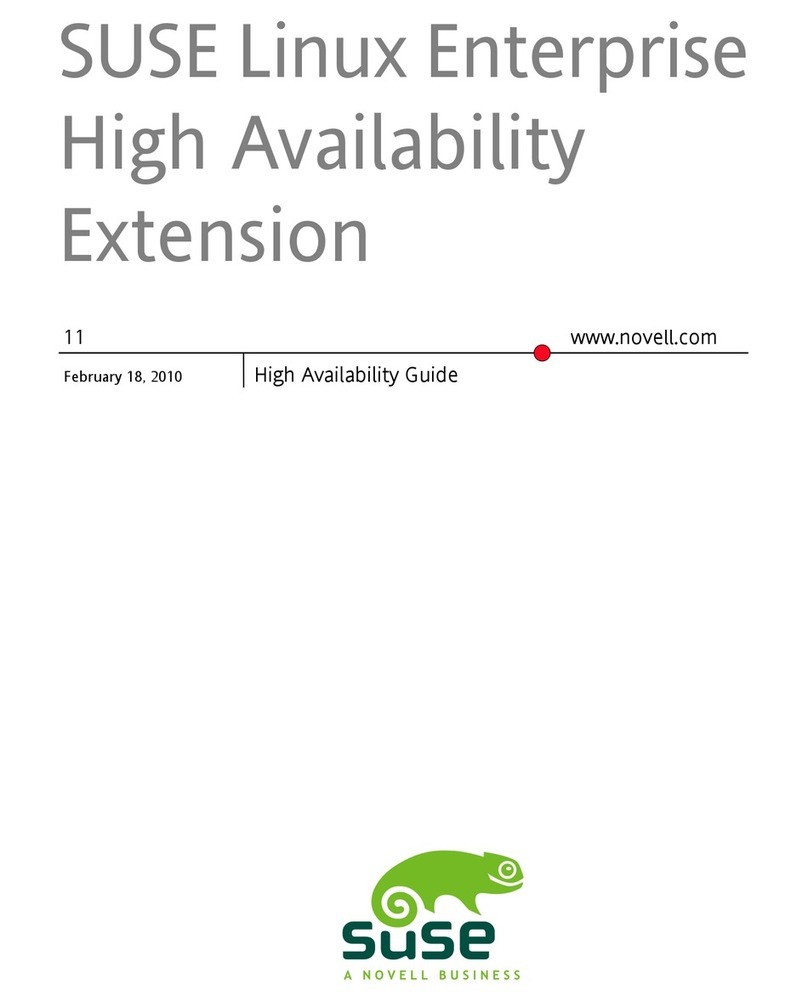 Novell LINUX ENTERPRISE 11 - HIGH AVAILABILITY User manual