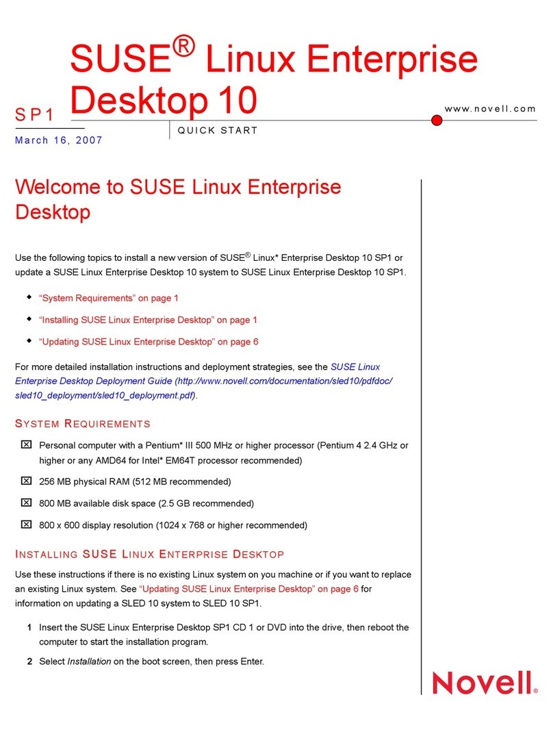 Novell LINUX ENTERPRISE 10 SP1 - LINUX AUDIT User manual