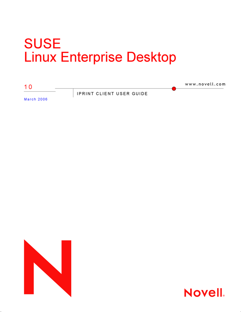 Novell LINUX ENTERPRISE DESKTOP 10 - IPRINT CLIENT manual