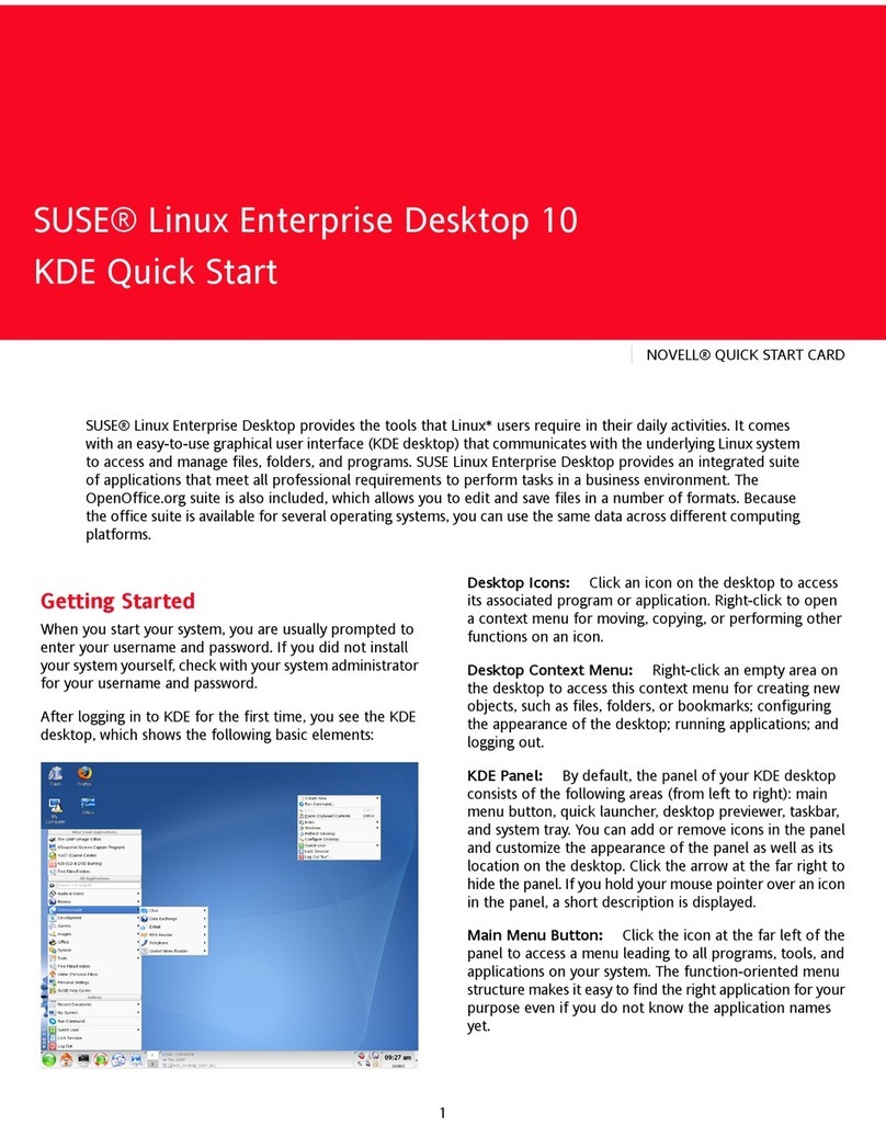 Novell LINUX ENTERPRISE DESKTOP 10 User manual