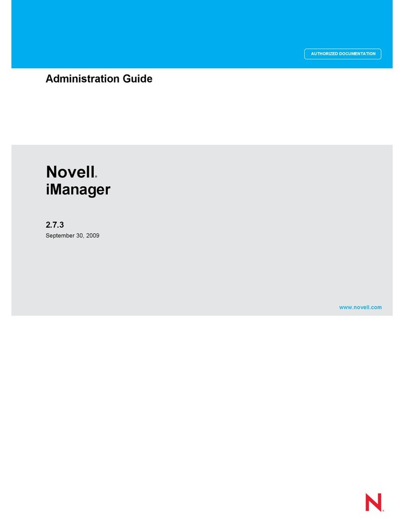 Novell IMANAGER 2.7.3 Instruction Manual