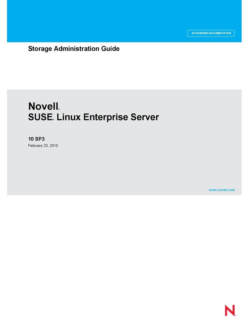 Novell LINUX ENTERPRISE SERVER 10 SP3 - STORAGE ADMINISTRATION GUIDE... Instruction Manual