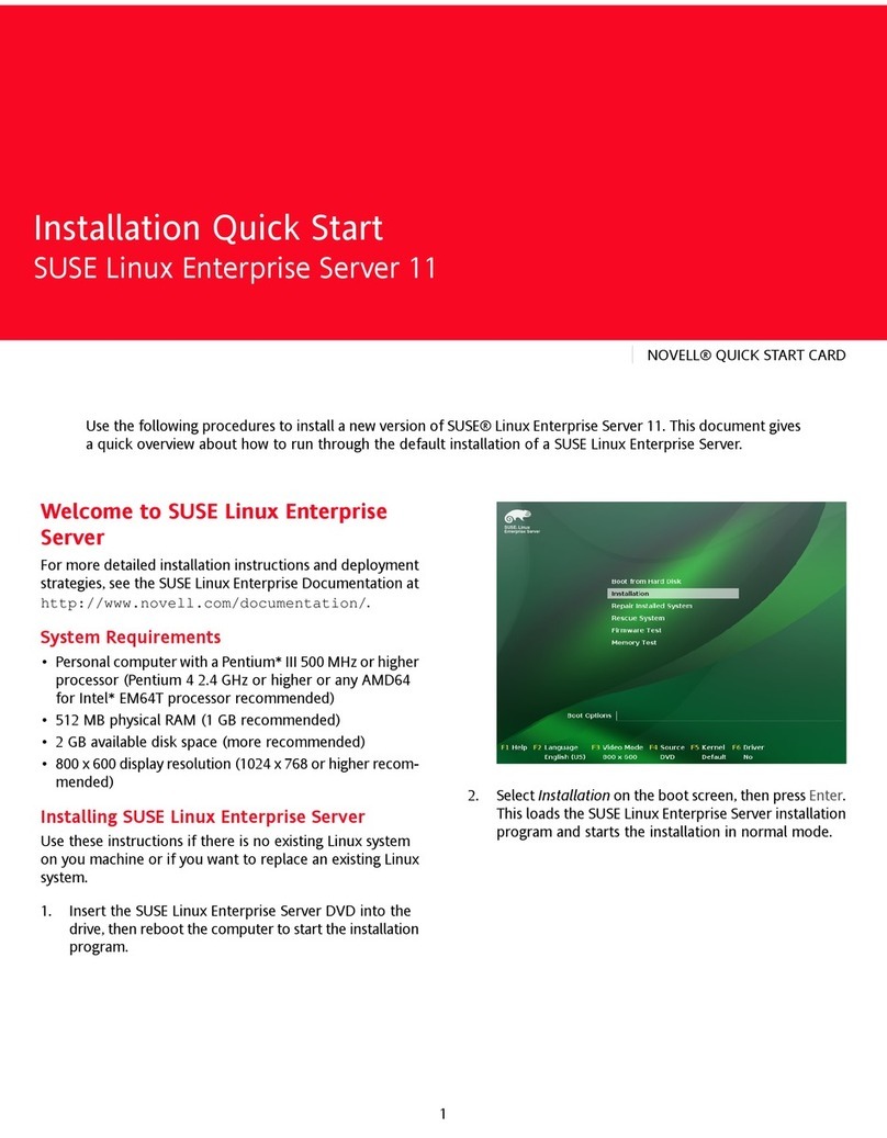 Novell SUSE LINUX ENTERPRISE SERVER 10 STORAGE User manual