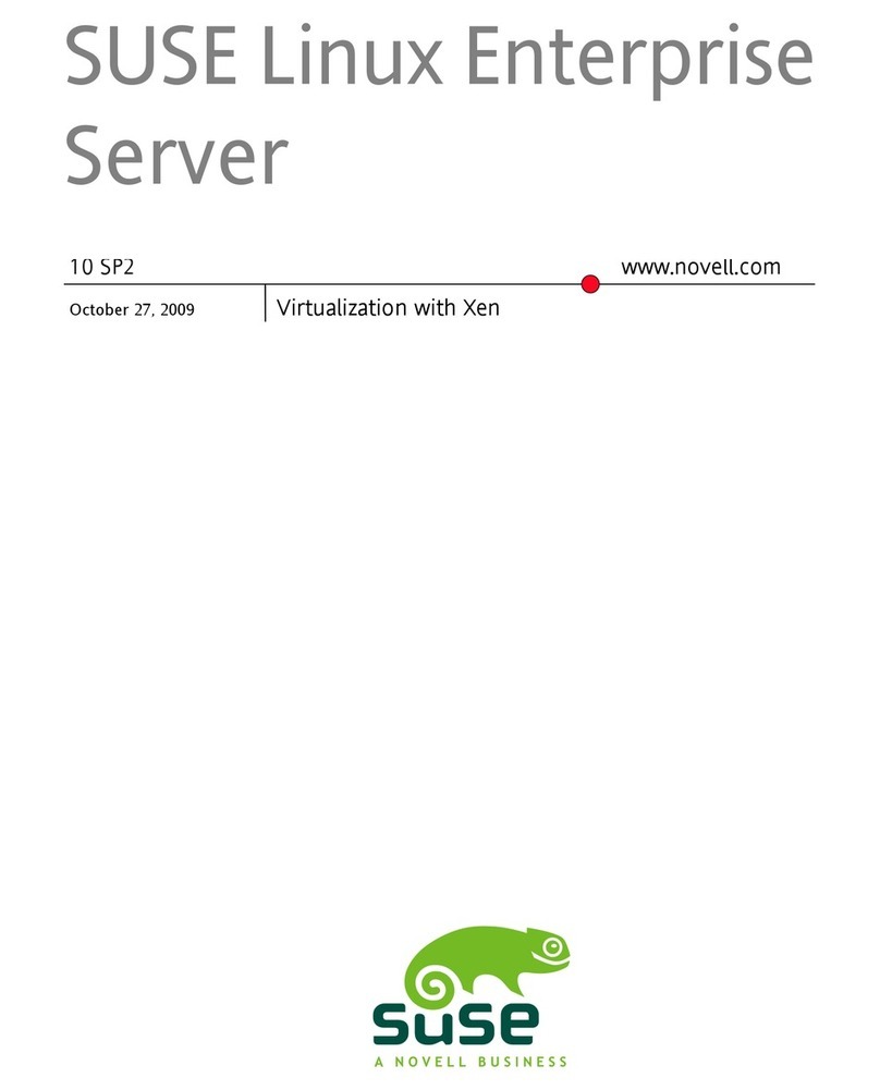 Novell LINUX ENTERPRISE SERVER 10 SP2 - VIRTUALIZATION WITH... User manual Novell LINUX ENTERPRISE SERVER 10 SP2 - VIRTUALIZATION WITH... User manual