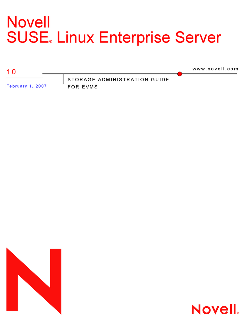 Novell LINUX ENTERPRISE SERVER 10 - STORAGE ADMINISTRATION GUIDE FOR... Instruction Manual