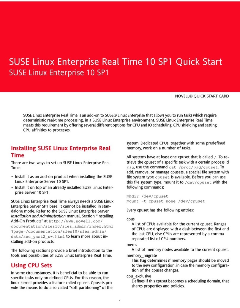 Novell LINUX ENTERPRISE REAL TIME 10 SP1 User manual