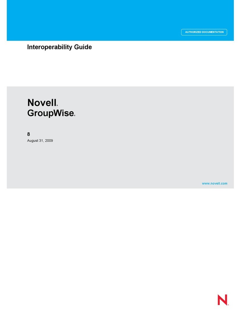 Novell GROUPWISE 8 - INTEROPERABILITY User manual Novell GROUPWISE 8 - INTEROPERABILITY User manual