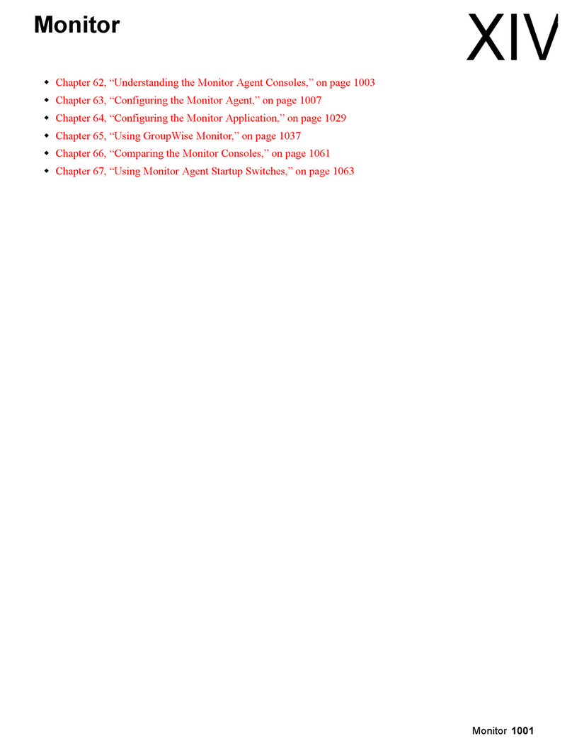 Novell GROUPWISE 8 - MONITOR manual