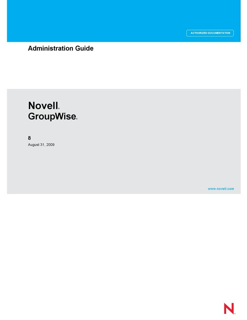 Novell GROUPWISE 8 - MONITOR Instruction Manual Novell GROUPWISE 8 - MONITOR Instruction Manual