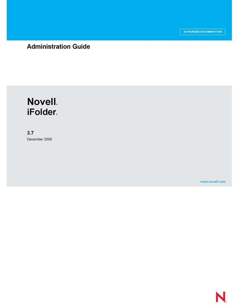 Novell IFOLDER 3.7 - SECURITY ADMINISTRATION Instruction Manual