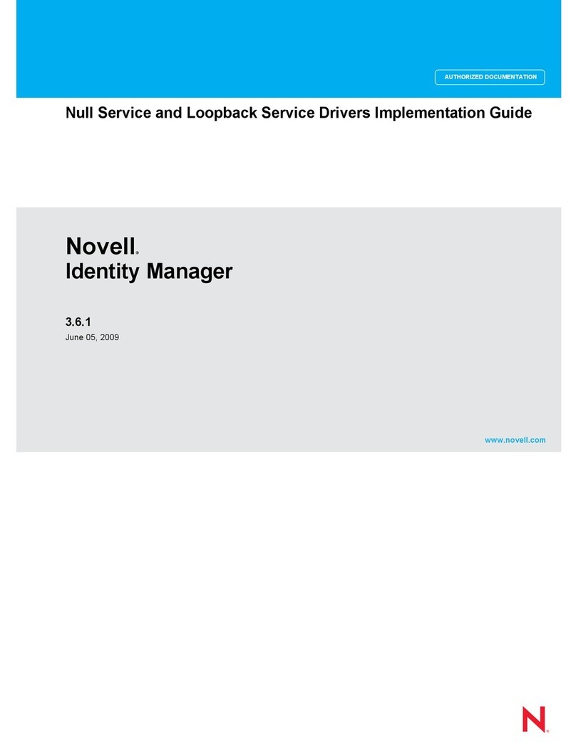 Novell IDENTITY MANAGER 3.6.1 - NULL SERVICE AND LOOPBACK SERVICE... manual Novell IDENTITY MANAGER 3.6.1 - NULL SERVICE AND LOOPBACK SERVICE... manual