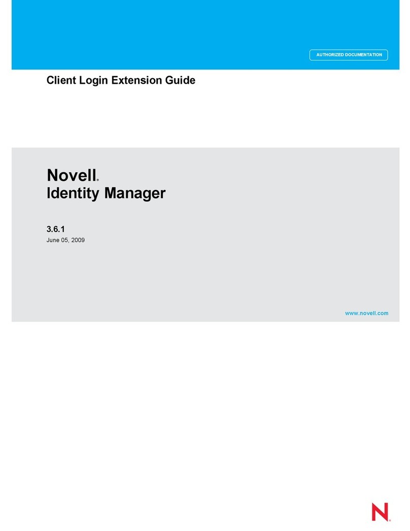 Novell IDENTITY MANAGER 3.6.1 - CLIENT LOGIN EXTENSION... manual
