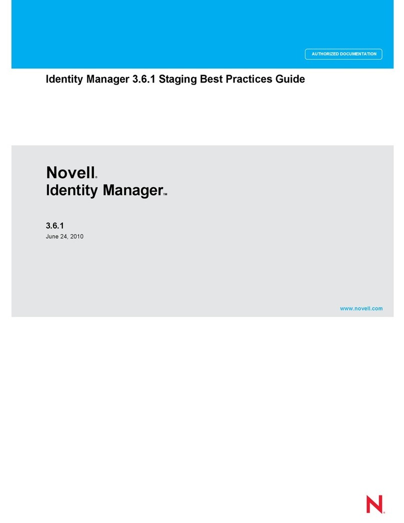 Novell IDENTITY MANAGER 3.6.1 - STAGING BEST PRACTICES GUIDE... manual