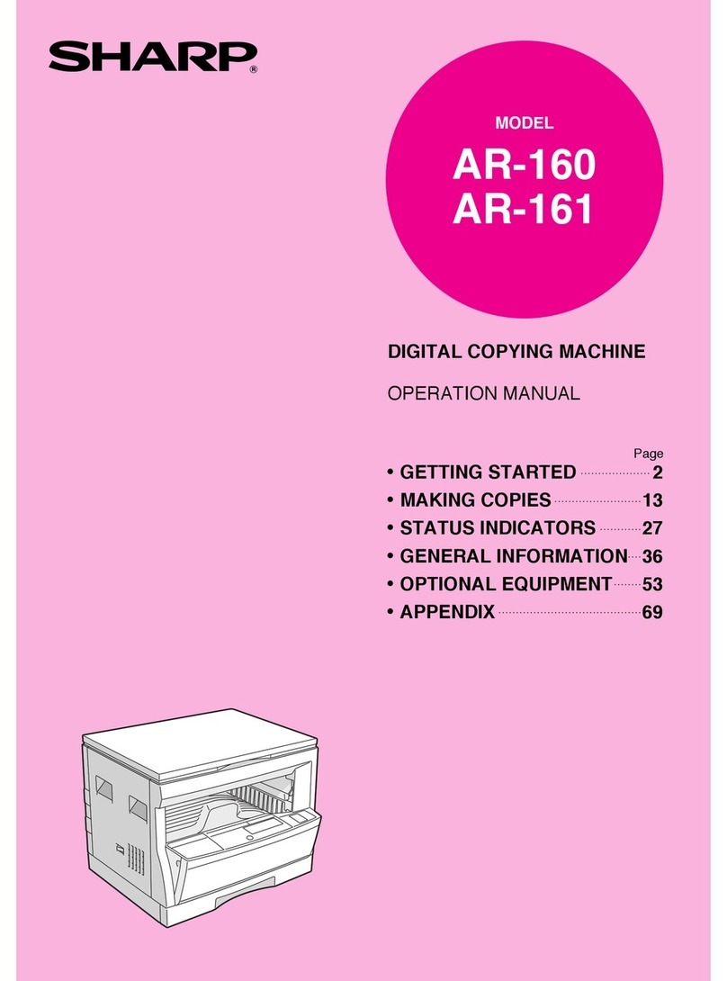 Sharp AR-160 Operation manual