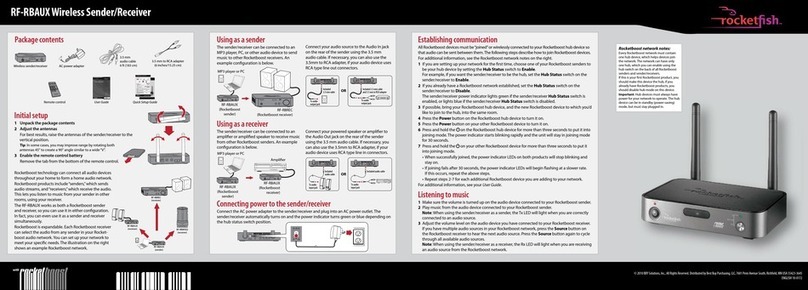 Rocket Fish RF-RBAUX Quick setup guide