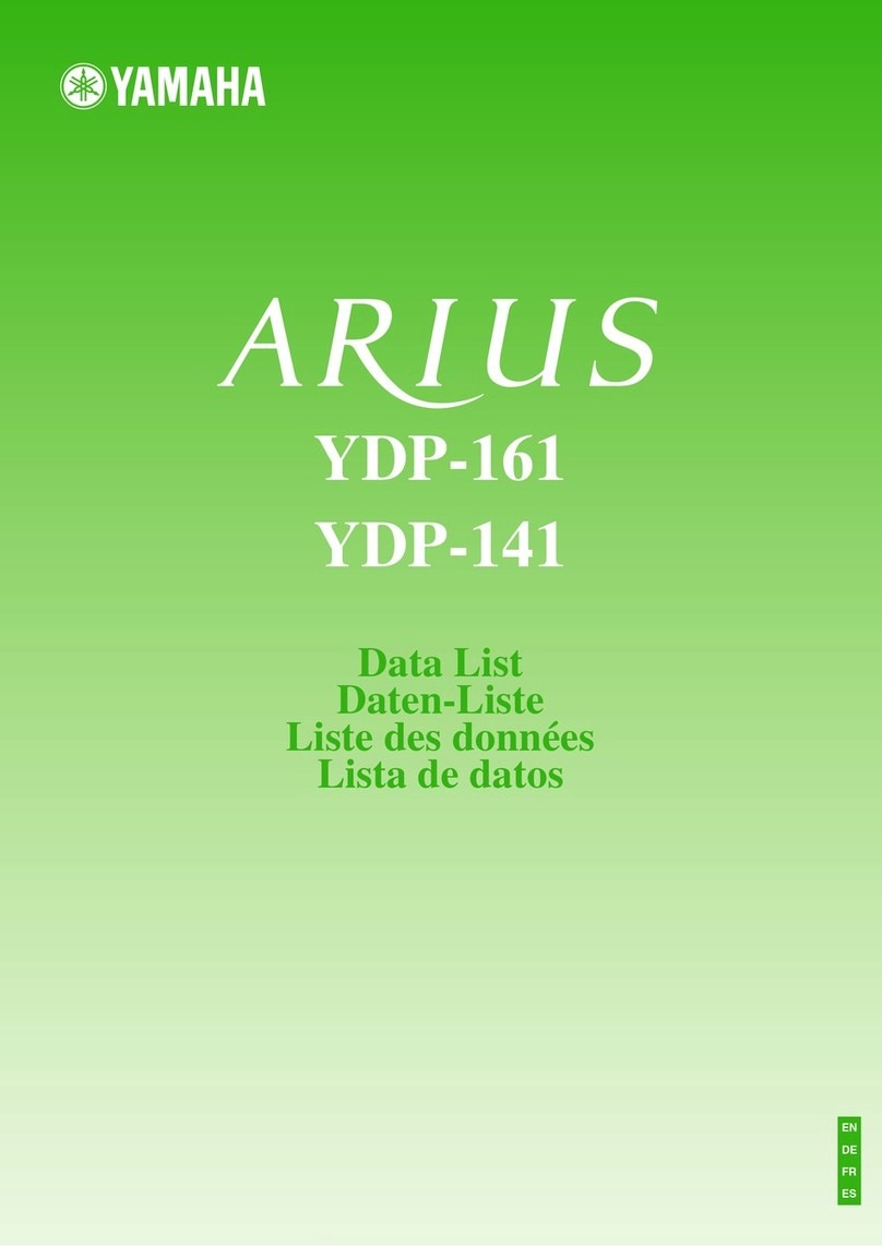 Yamaha Arius YDP-161 User manual