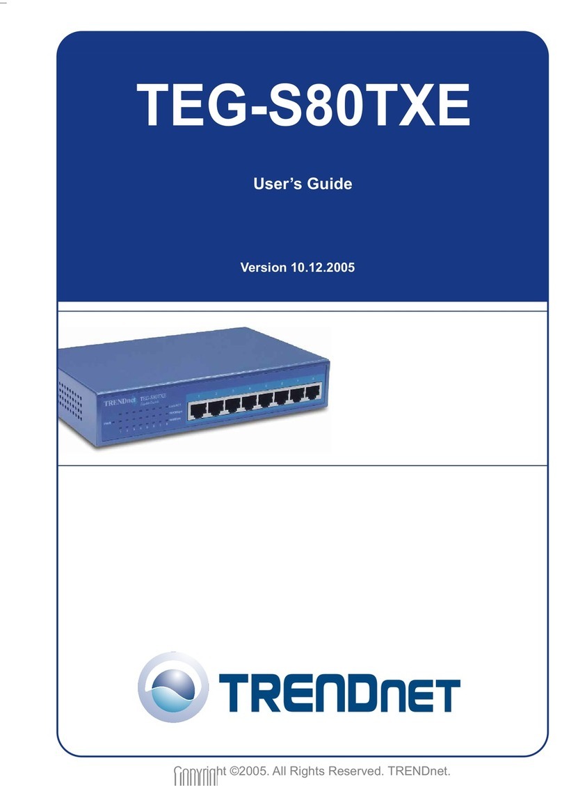 TRENDnet S80TXE - Switch User manual