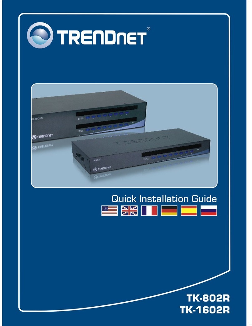 TRENDnet 1602R - KVM Switch - PS/2 User manual TRENDnet 1602R - KVM Switch - PS/2 User manual