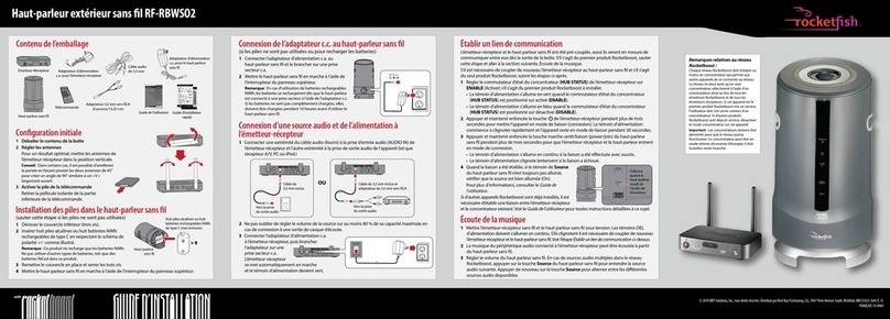Rocket Fish RF-RBWS02 Quick setup guide