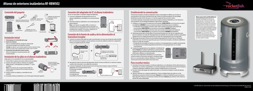 Rocket Fish RF-RBWS02 User manual