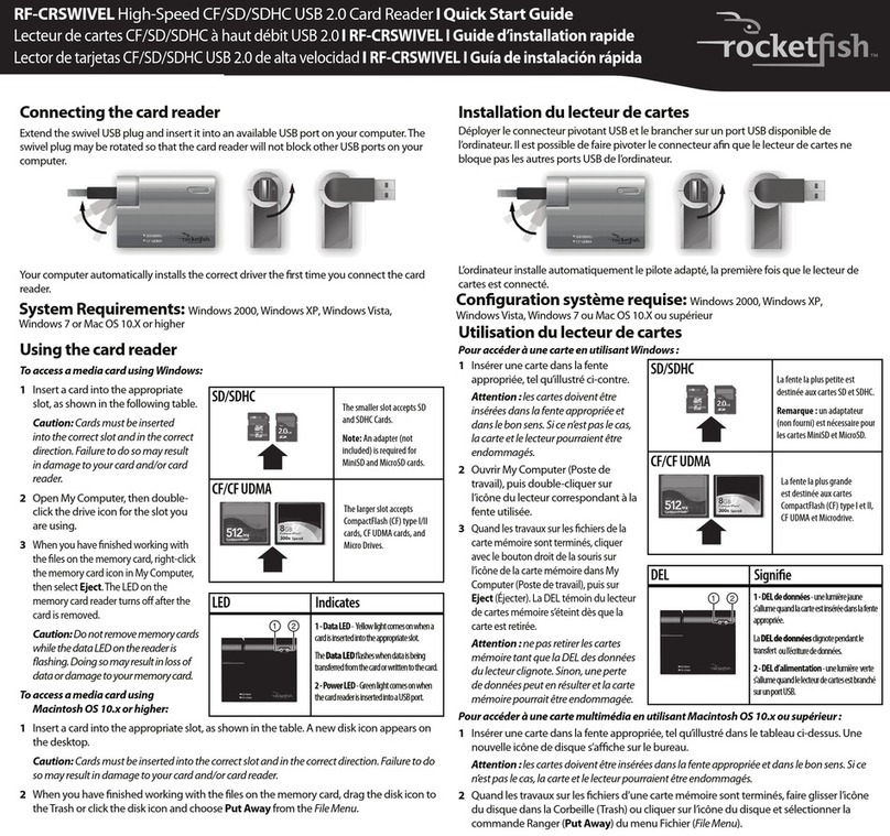 Rocket Fish RF-CRSWIVEL quick start guide