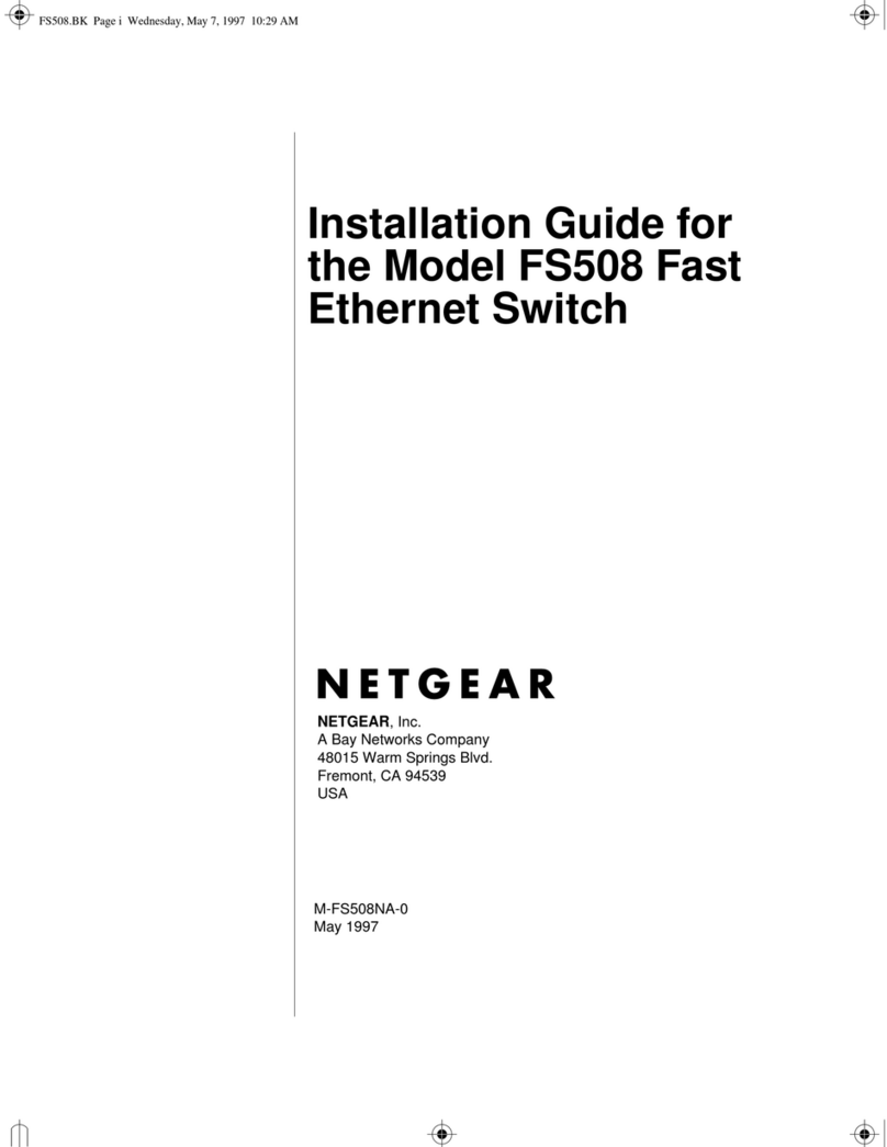 NETGEAR FS508 - Switch User manual