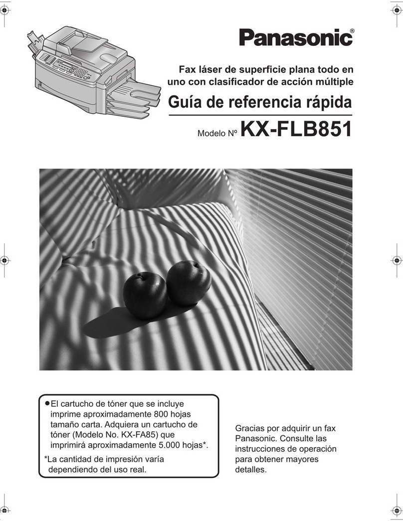 Panasonic KX-FLB851 - All-in-One Flatbed Laser Fax Parts list manual