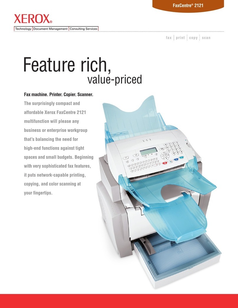 Xerox FaxCentre 2121 User manual