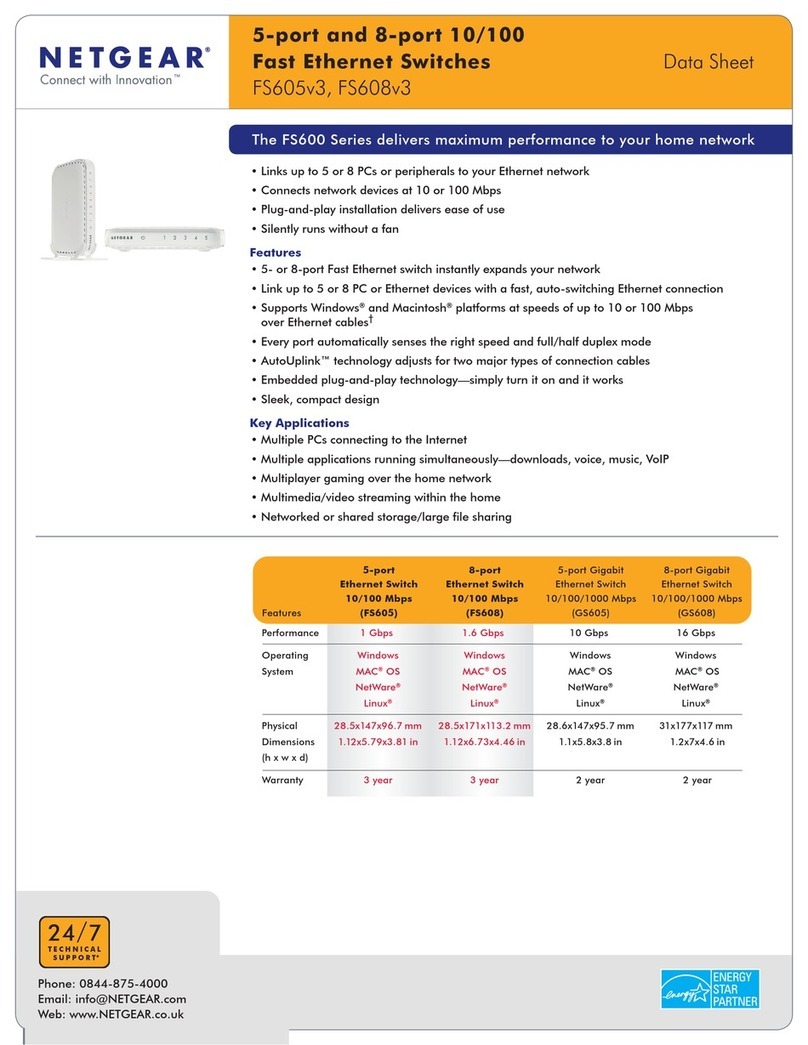 NETGEAR FS605 v3 User manual