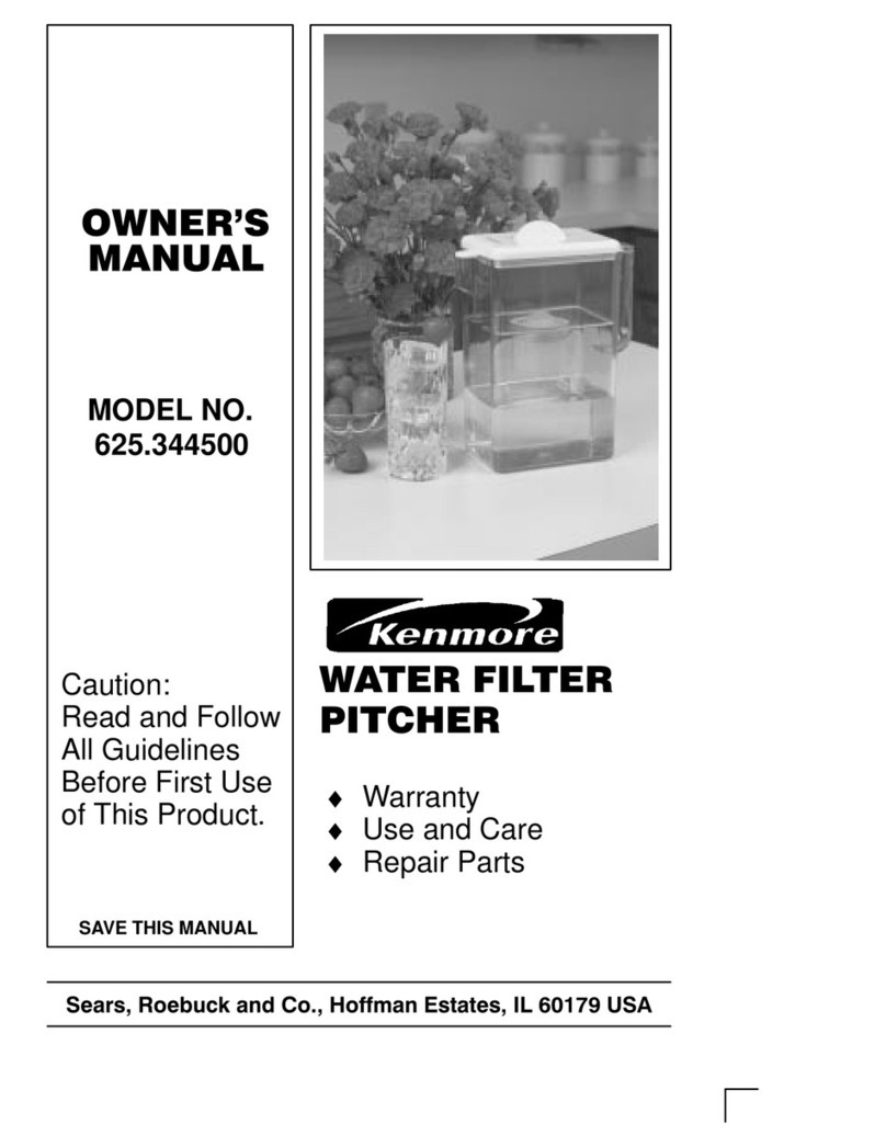 Kenmore 625.344500 User manual Kenmore 625.344500 User manual