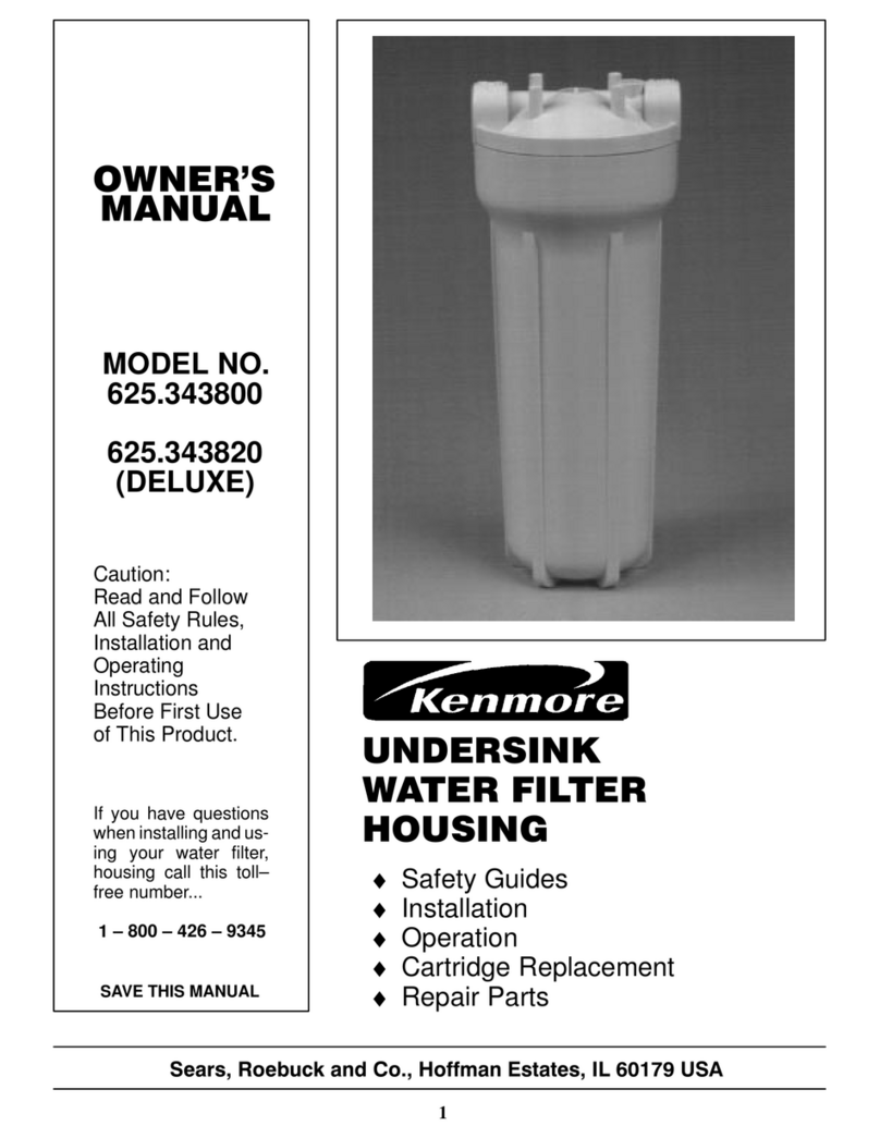 Kenmore 625.343800 owner's manual