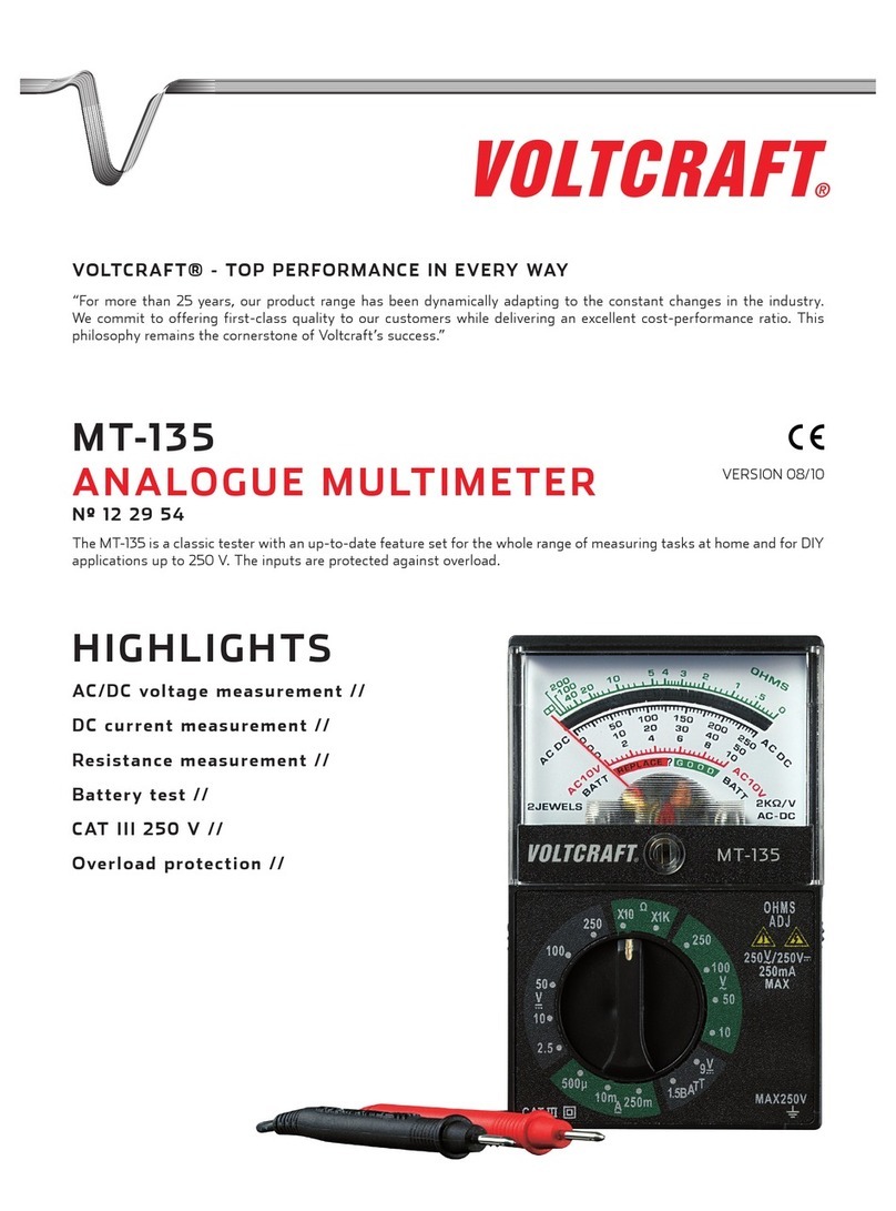 VOLTCRAFT MT-135 User manual