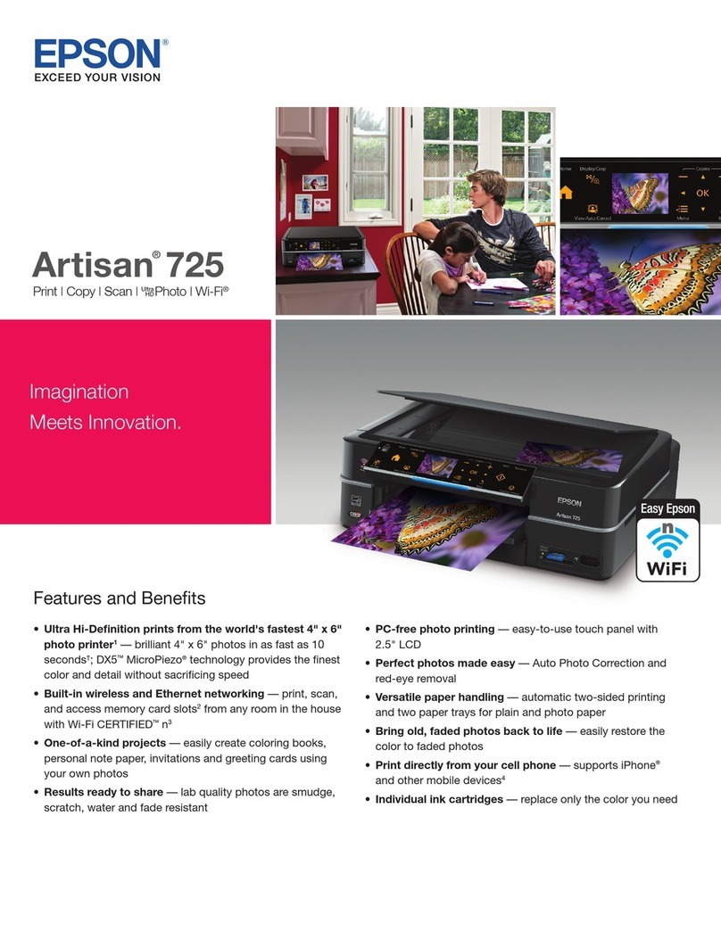 Epson Artisan 725 User manual