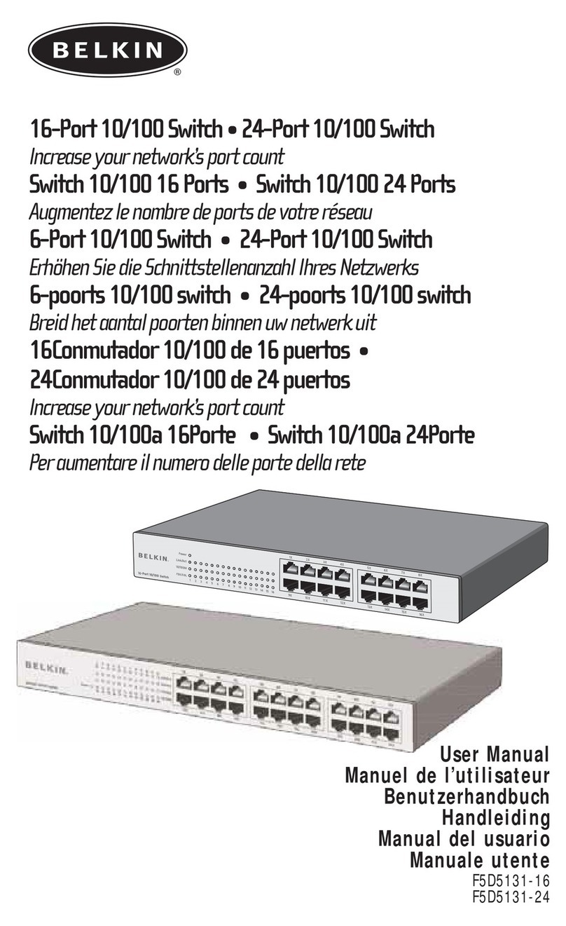 Belkin F5D5131-16 - 10/100 Switch User manual Belkin F5D5131-16 - 10/100 Switch User manual
