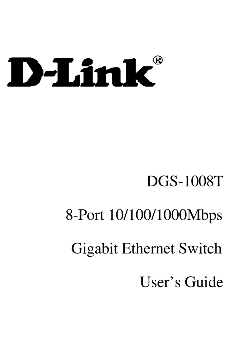 D-Link DGS-1008T User manual