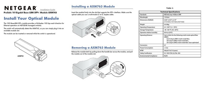 NETGEAR AXM763 - ProSafe 10 Gigabit LRM installation guide