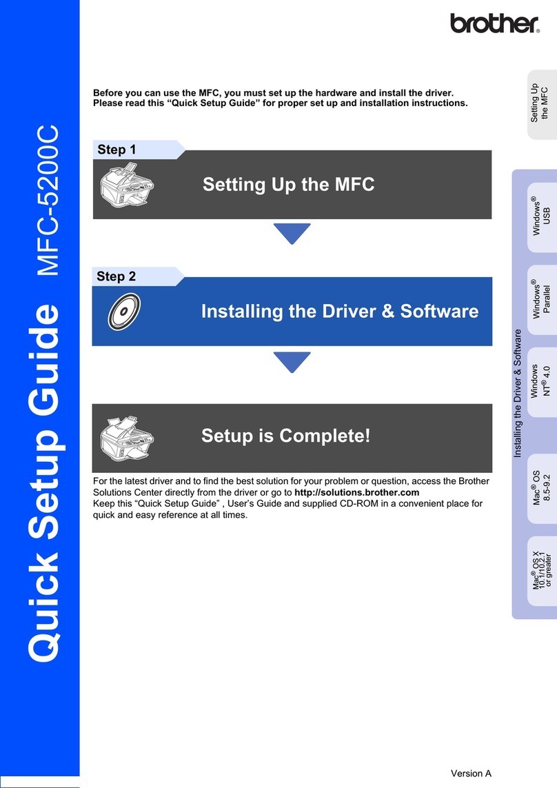 Brother 5200c - MFC Color Inkjet User manual