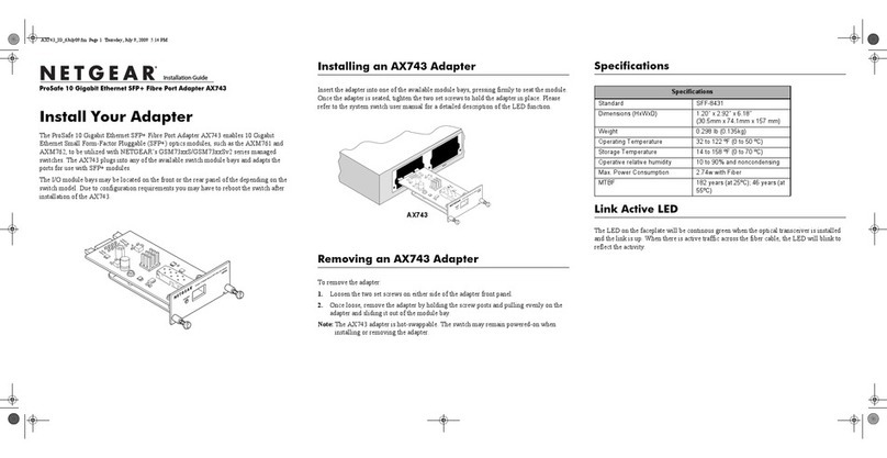 NETGEAR AX743 - ProSafe 10 Gigabit Ethernet installation guide